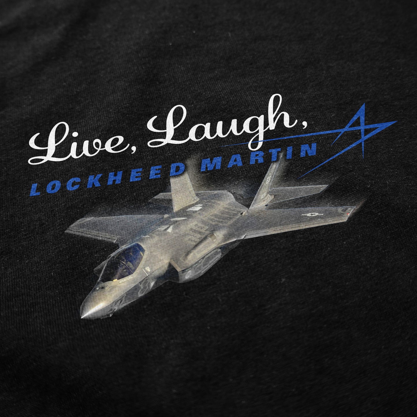 Live, Laugh, Fighter Jet Hoodie Sweatshirt