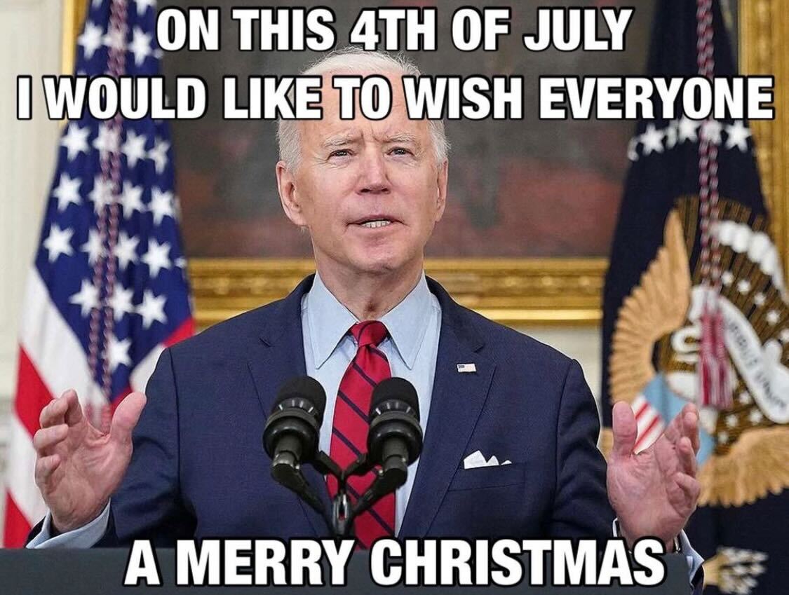 Biden Christmas in July T Shirt - Shitheadsteve